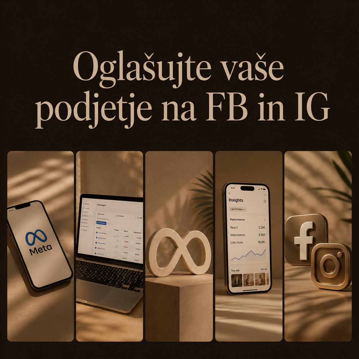 Meta oglaševanje na Facebook in Instagram